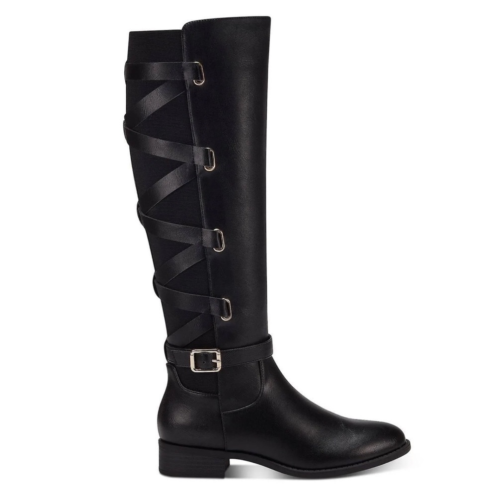 🌻 NEW w/Box Thalia Sodi Veronika Black Over The Knee Riding Boots Size 6.5